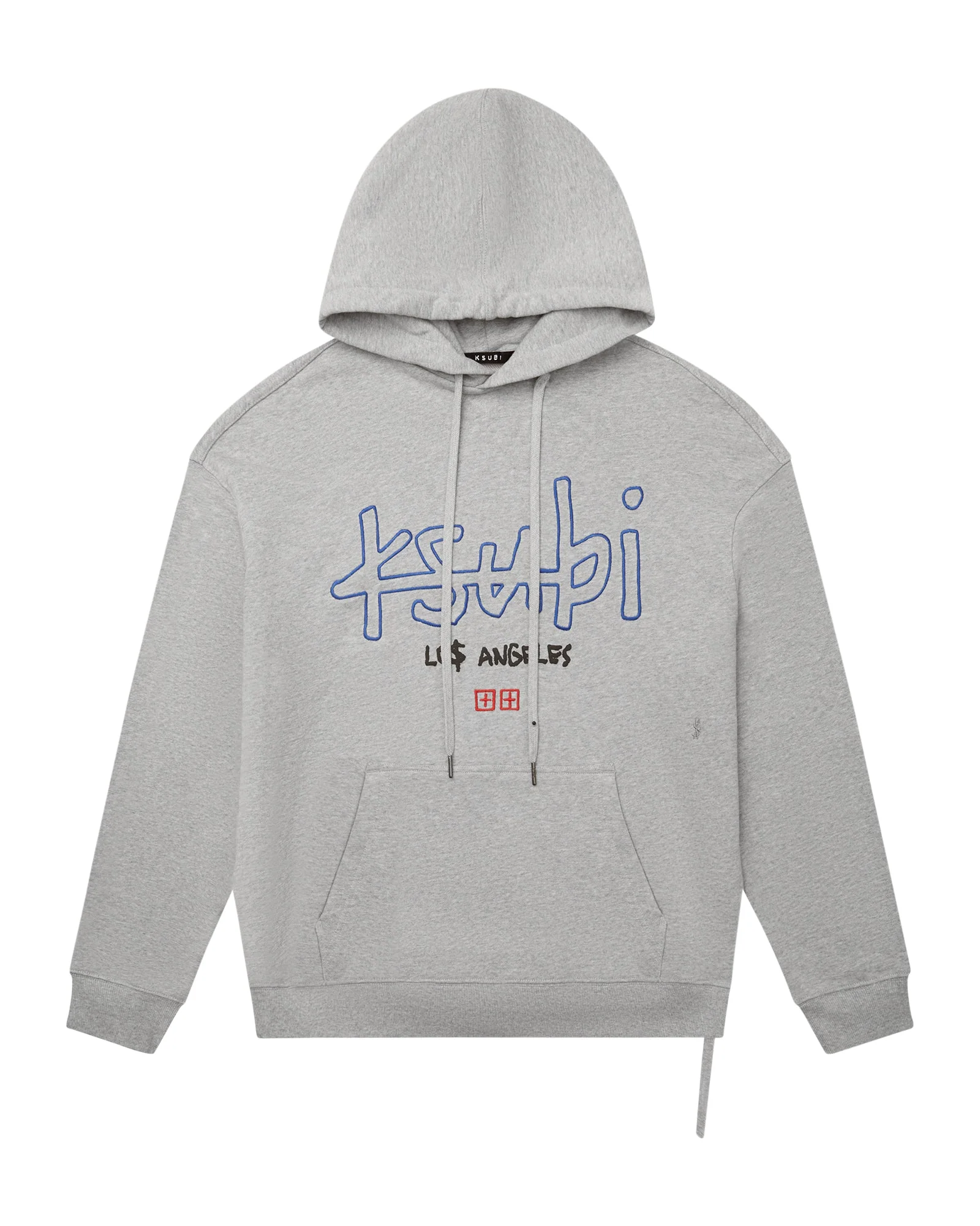 LA 4X4 BIGGIE HOODIE GREY MARLE - Image 5