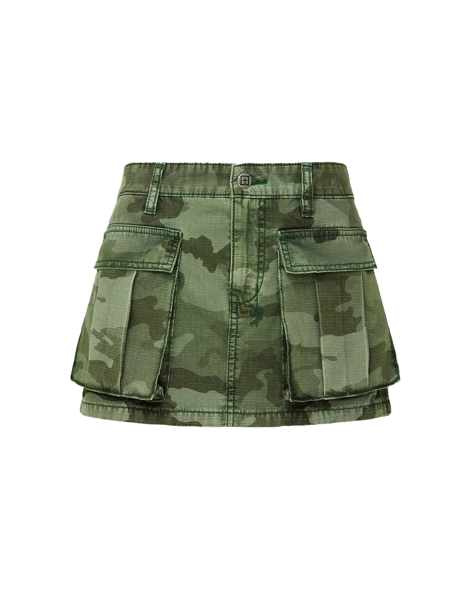MICRO MINI CARGO SKIRT HASH CAMO - Image 5