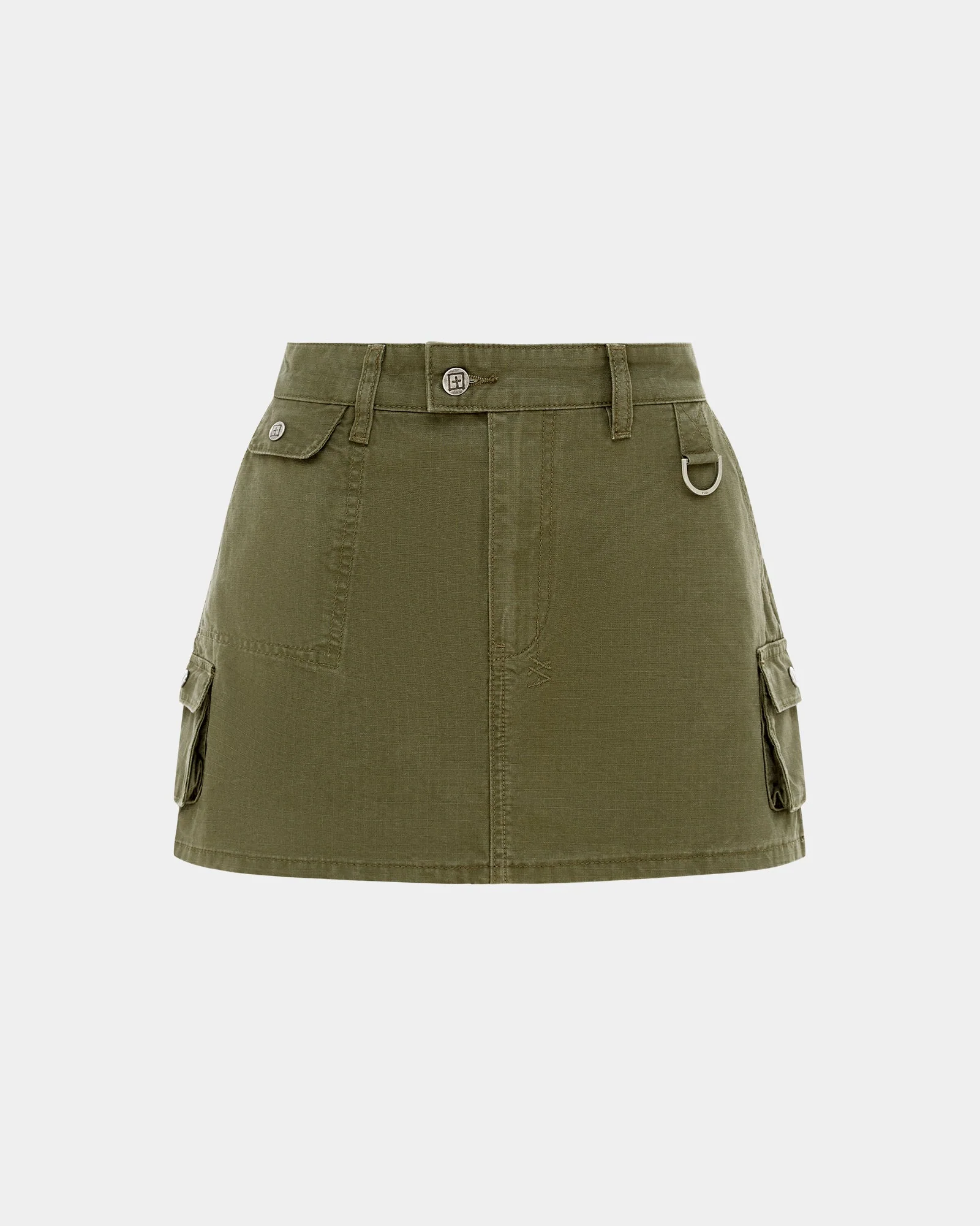 SQUAD MINI SKIRT KHAKI - Image 5